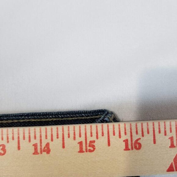 GAP Jeans Womens 10R Blue Curvy Flare Bootcut Stretch Denim Mid Rise 32x33 - Picture 7 of 10